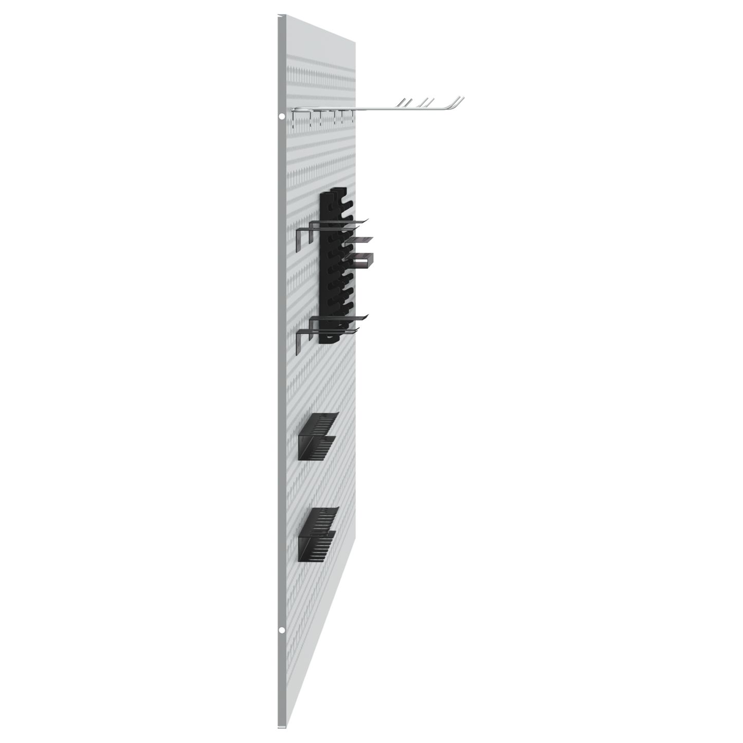 Aufbewahrungsbank 3 pcs Grau 150 x 1 x 80 cm
