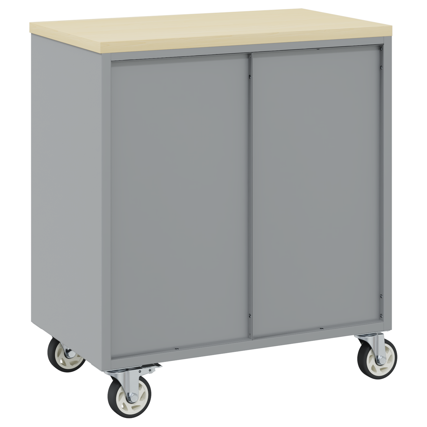 Werkbank mit Schubladen Schwarz und Grau 75 x 45 x 85 cm