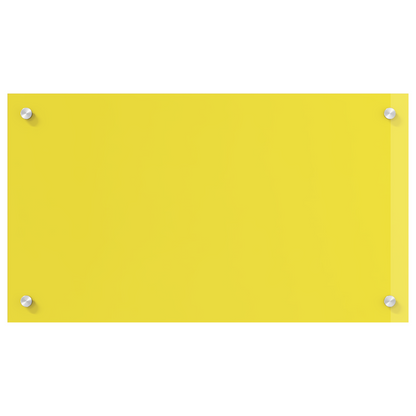 Küchenrückwand Gelb 70 x 40 x 0.6 cm Einscheibensicherheitsglas