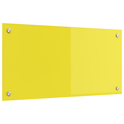 Küchenrückwand Gelb 80 x 40 x 0.6 cm Gehärtetes Glas