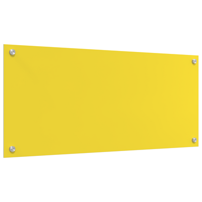 Küchenrückwand Gelb 90 x 40 x 0.6 cm Einscheibensicherheitsglas