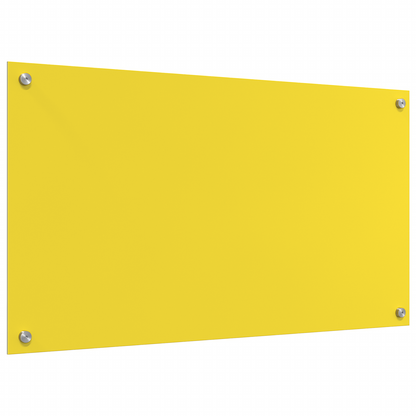 Küchenrückwand Gelb 90 x 50 x 0.6 cm Einscheibensicherheitsglas