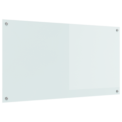 Küchenrückwand Weiß 110 x 60 x 0.6 cm Gehärtetes Glas