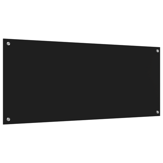 Küchenrückwand Schwarz 120 x 50 x 0,6 cm Gehärtetes Glas