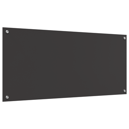 Küchenrückwand Dunkelgrau 110 x 50 x 0.6 cm Gehärtetes Glas