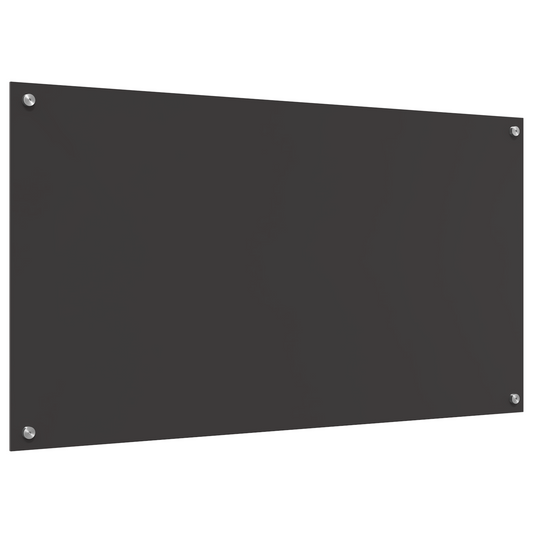 Küchenrückwand Dunkelgrau 110 x 60 x 0.6 cm Gehärtetes Glas
