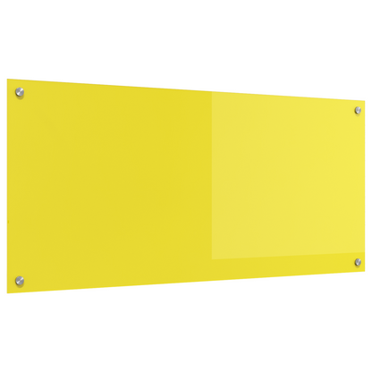 Küchenrückwand Gelb 110 x 50 x 0.6 cm Gehärtetes Glas