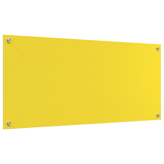 Küchenrückwand Gelb 110 x 50 x 0.6 cm Gehärtetes Glas