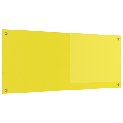 Küchenrückwand Gelb 120 x 50 x 0,6 cm Gehärtetes Glas