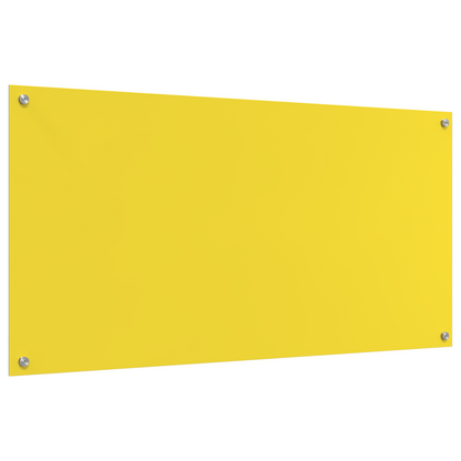 Küchenrückwand Gelb 120 x 60 x 0,6 cm Gehärtetes Glas