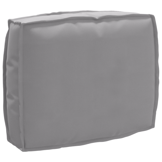 Palettenkissen für Rückenlehne mit Kissen Grau 50 x 40 x 12 cm