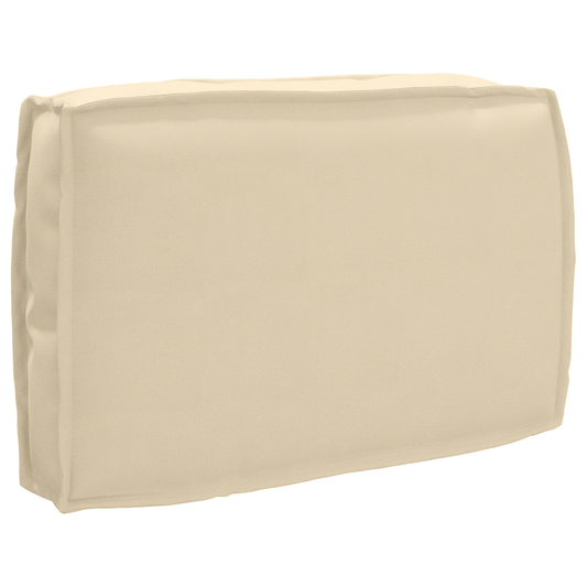 Palettenkissen für Rückenlehne mit Kissen Beige 60 x 40 x 12 cm