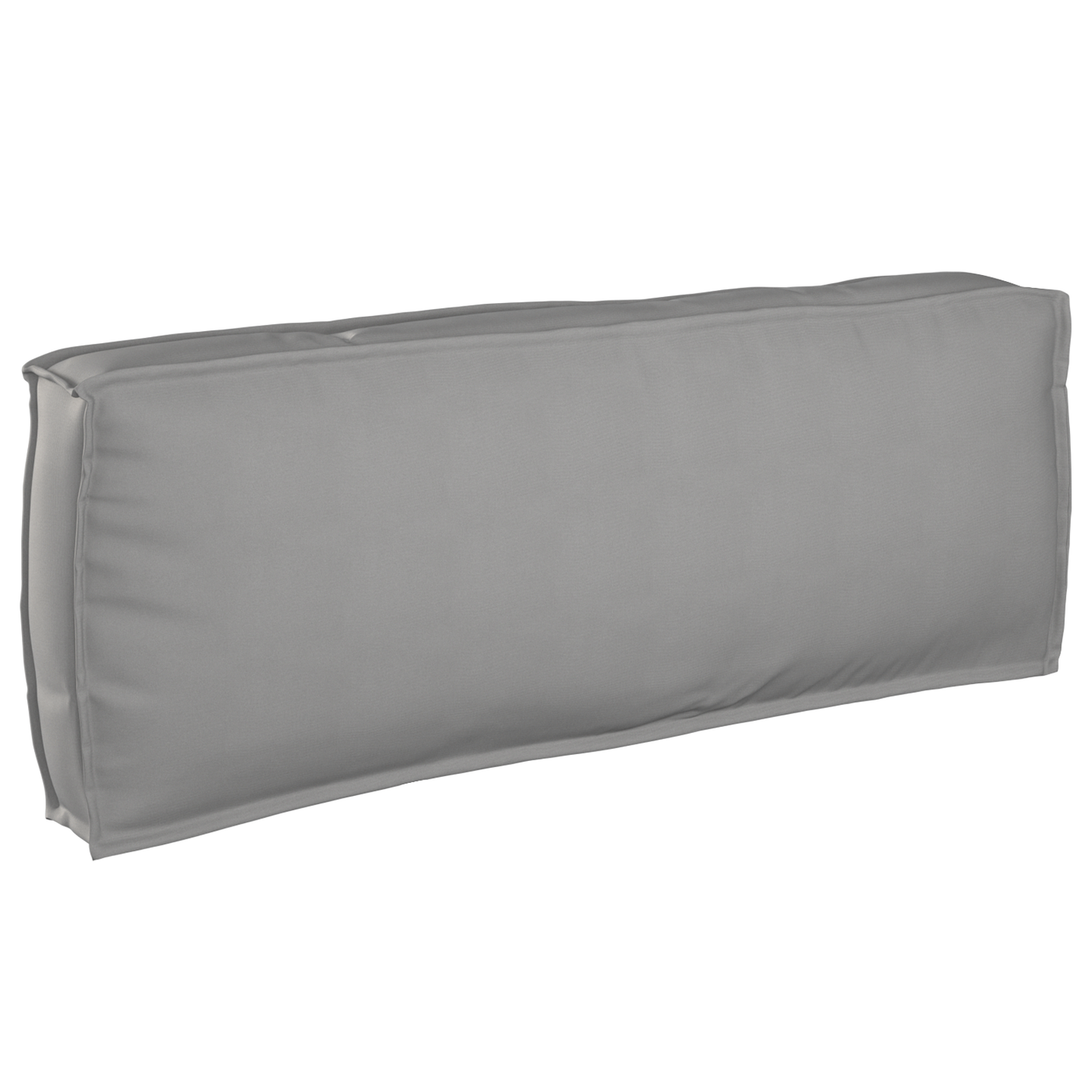 Palettenkissen für Rückenlehne mit Kissen Grau 120 x 40 x 12 cm