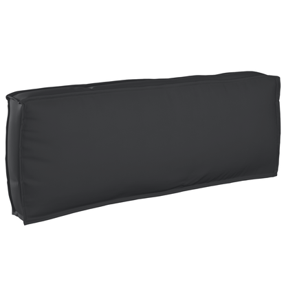 Palettenkissen für Rückenlehne Schwarz 120 x 40 x 12 cm