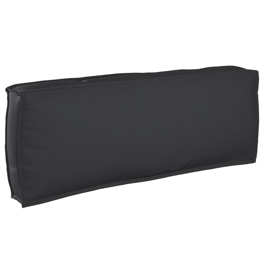 Palettenkissen für Rückenlehne Schwarz 120 x 40 x 12 cm