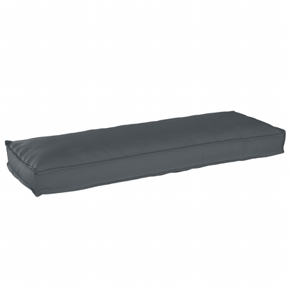 Palettenkissen für Bank Anthrazit 120 x 40 x 8 cm Oxford Stoff