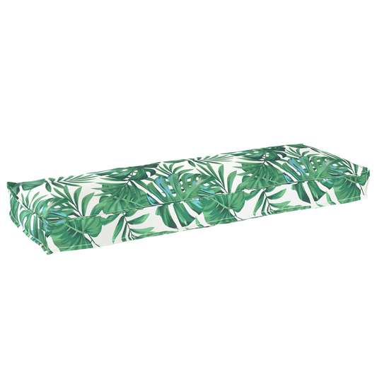 Palettenkissen für Bank Floral Blattmuster 120 x 40 x 8 cm