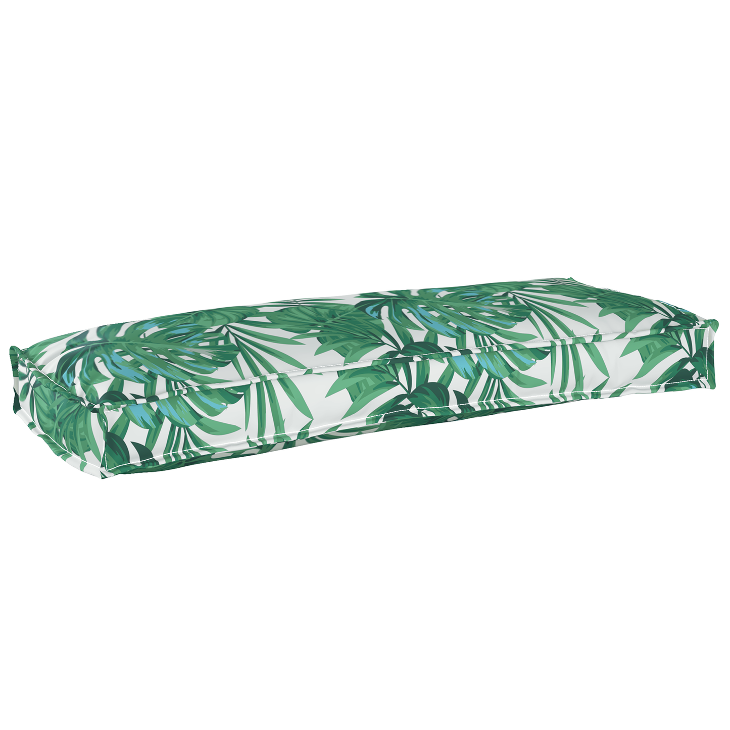 Pallet Kissen Set Floral 2 pcs Blattmuster 100 x 40 x 8 cm
