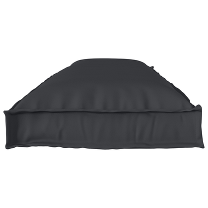 Pallet Kissen Set 2 pcs Schwarz 150 x 40 x 8 cm Stoff