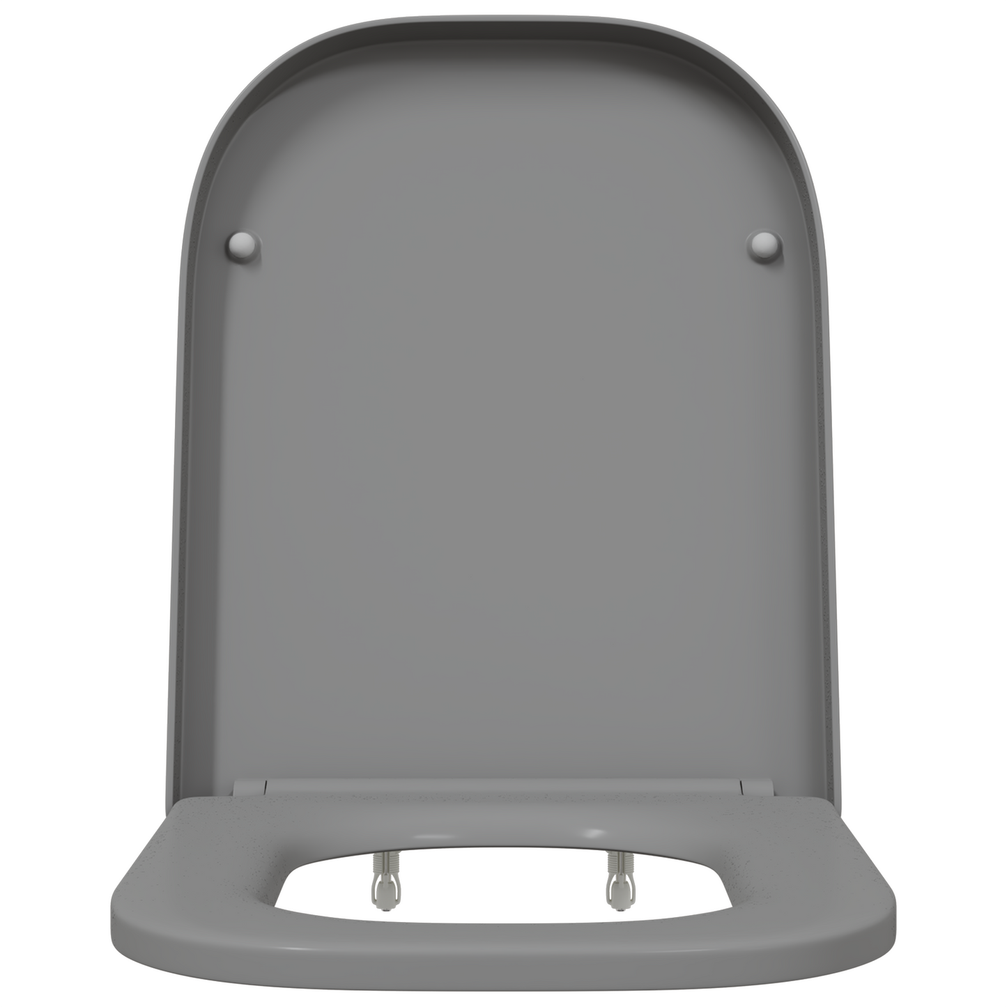 Toilettendeckel mit Schnellverschluss und sanftem Schließen Duroplast Grau