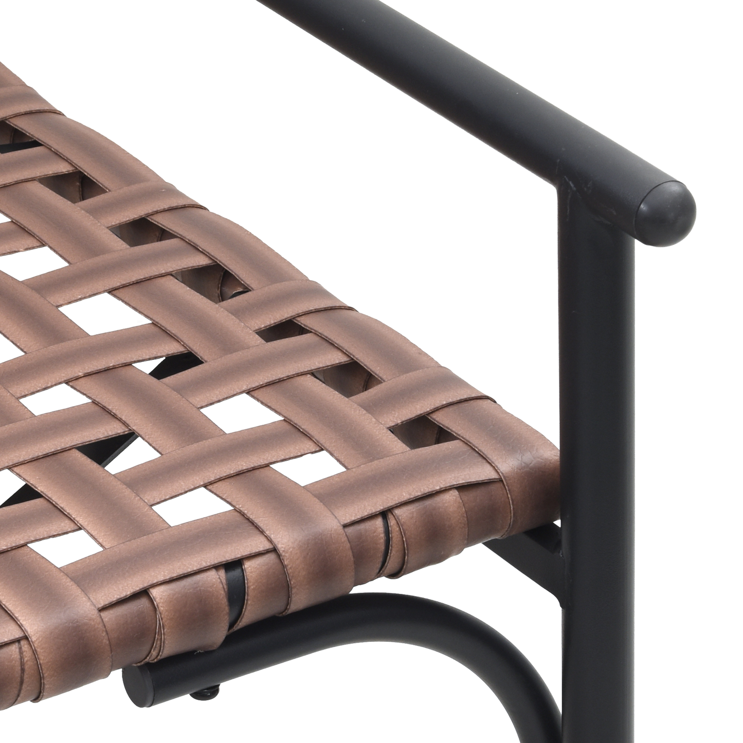 Gartenstuhl Schwarz 113 x 79 x 75cm Poly-Rattan