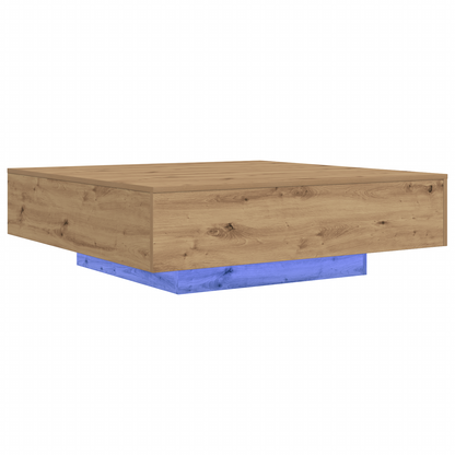 Couchtisch Eiche handwerklich 100 x 100 x 31 cm Holzwerkstoff