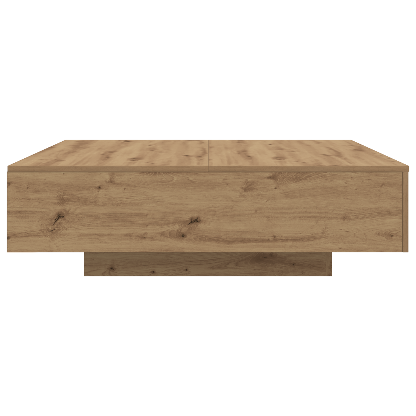 Couchtisch Eiche handwerklich 100 x 100 x 31 cm Holzwerkstoff