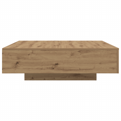 Couchtisch Eiche handwerklich 100 x 100 x 31 cm Holzwerkstoff