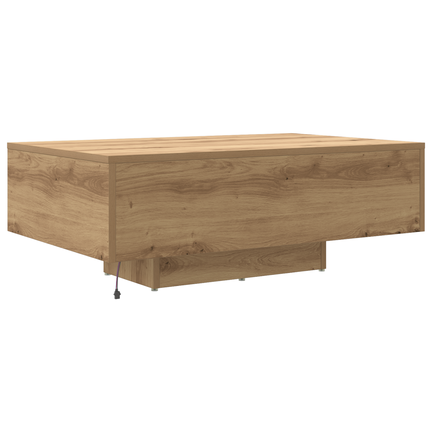 Couchtisch Eiche handwerklich 85 x 55 x 31 cm Holzwerkstoff