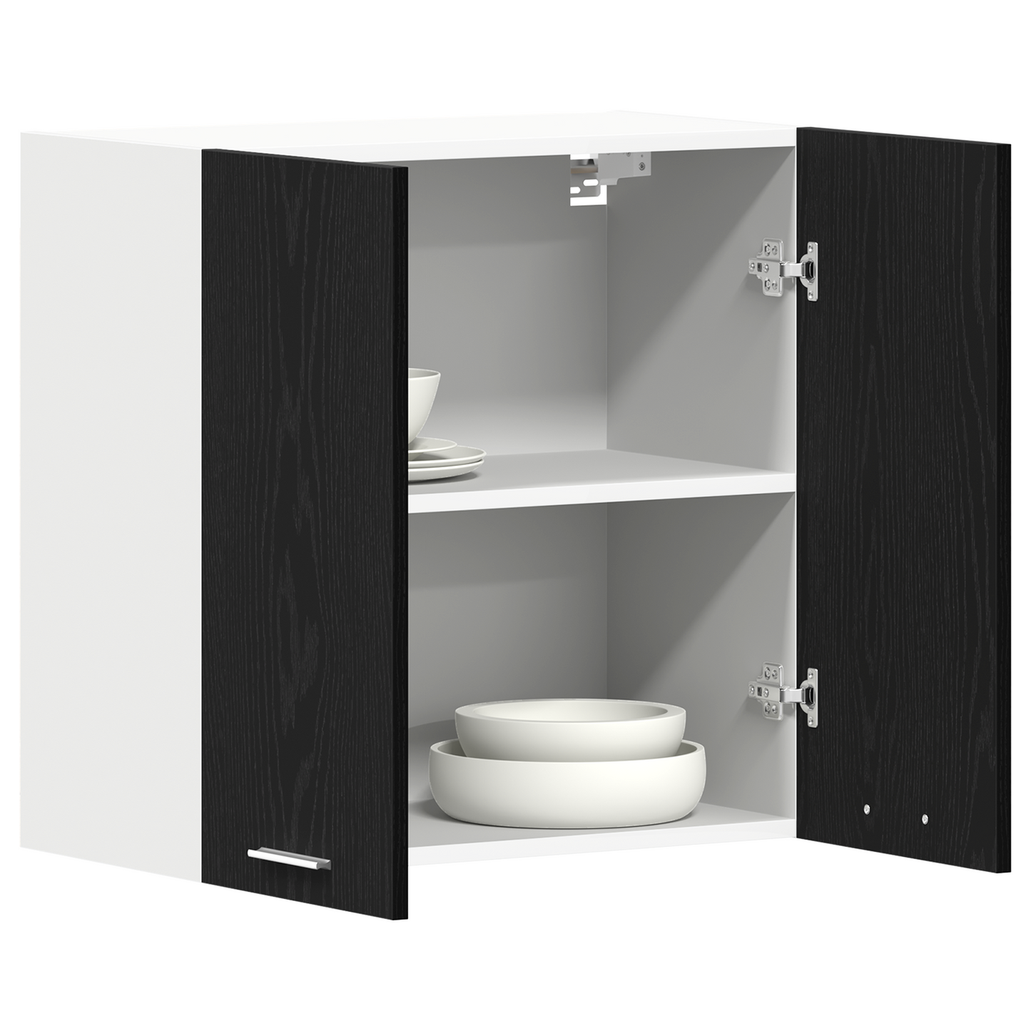 Hängeschrank Schwarze Eiche 60 x 31 x 60 cm Holzwerkstoff