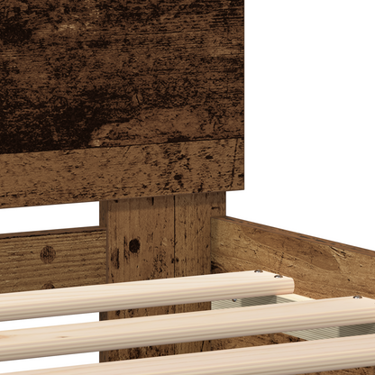 Bettgestell Altholz 90 x 190 cm Holzwerkstoff