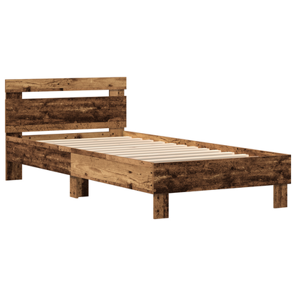 Bettgestell Altholz 90 x 190 cm Holzwerkstoff