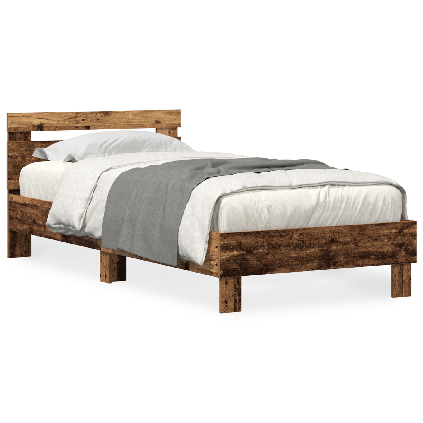 Bettgestell Altholz 75 x 190 cm Holzwerkstoff