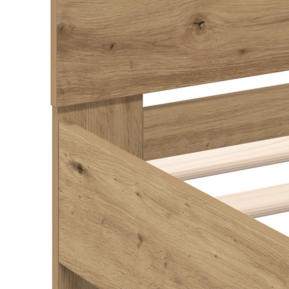 Bettgestell Artisan-Eiche 75 x 190 cm Holzwerkstoff