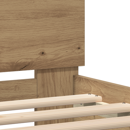 Bettgestell Artisan-Eiche 75 x 190 cm Holzwerkstoff