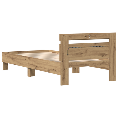 Bettgestell Artisan-Eiche 75 x 190 cm Holzwerkstoff