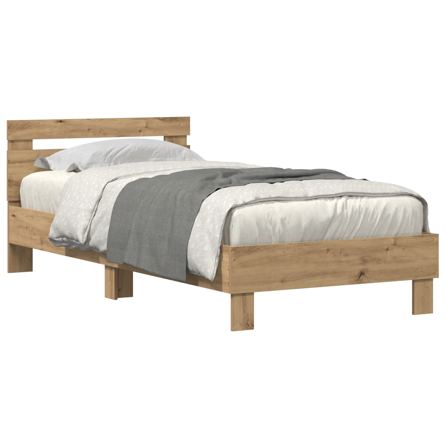 Bettgestell Artisan-Eiche 75 x 190 cm Holzwerkstoff