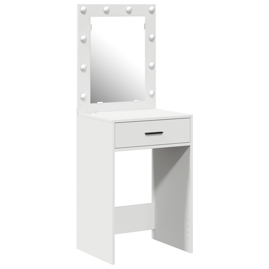 Schminktisch mit Schubladen Weiß 50 x 41 x 135 cm Holzwerkstoff
