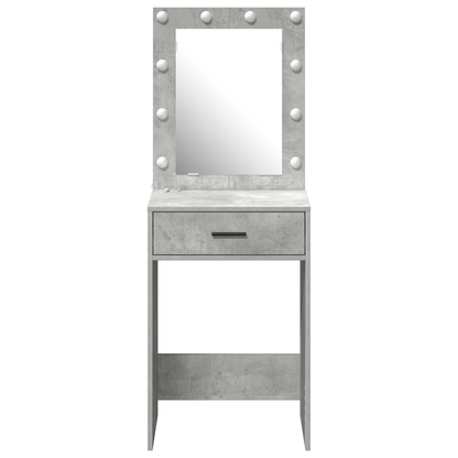Schminktisch Betongrau 50 x 41 x 135 cm Holzwerkstoff