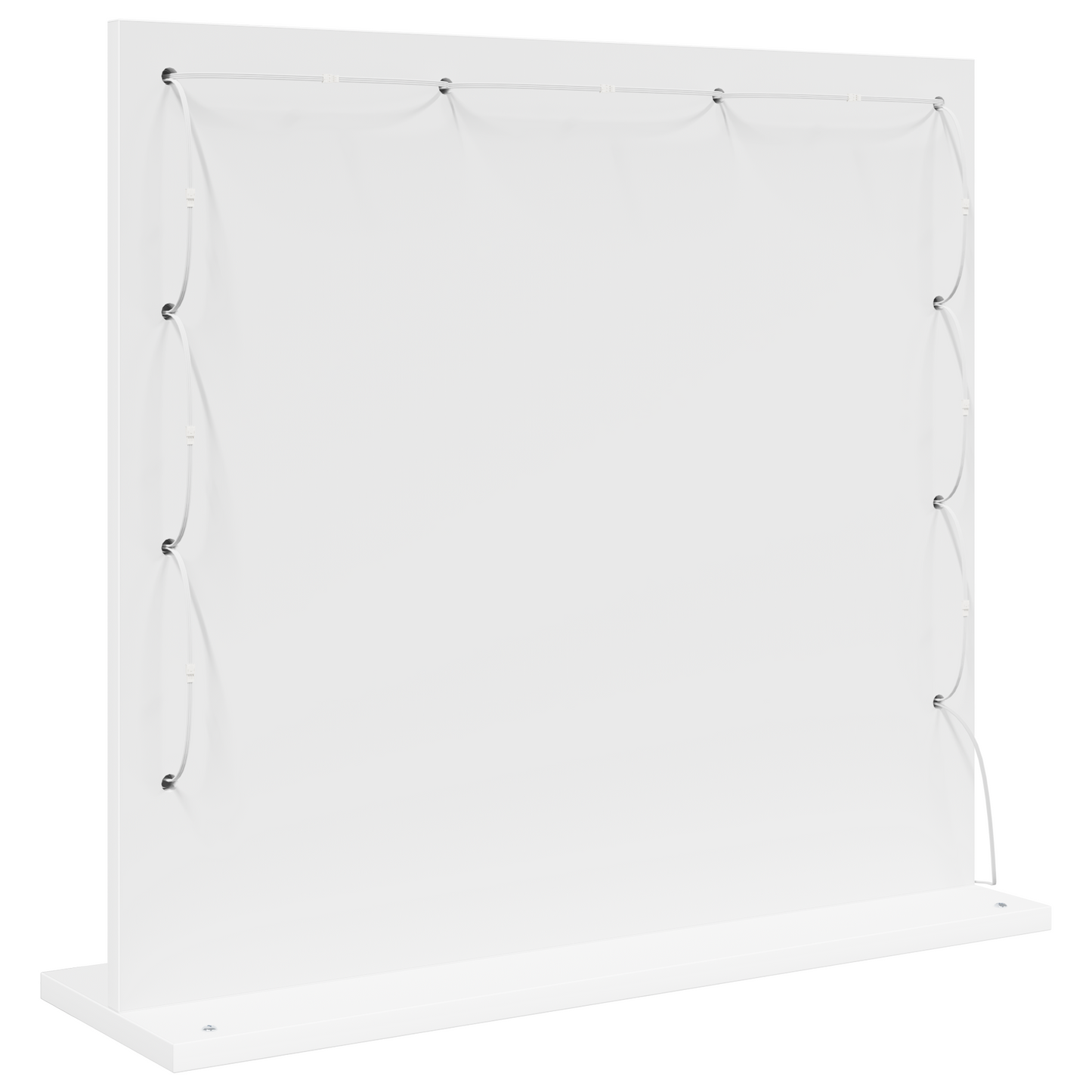 Kosmetikspiegel Weiß 60 x 55 x 18 cm Holzwerkstoff und Glas