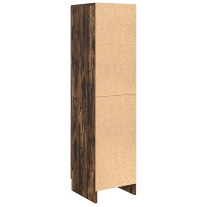 Highboard Räuchereiche 31,5 x 32 x 124 cm Holzwerkstoff