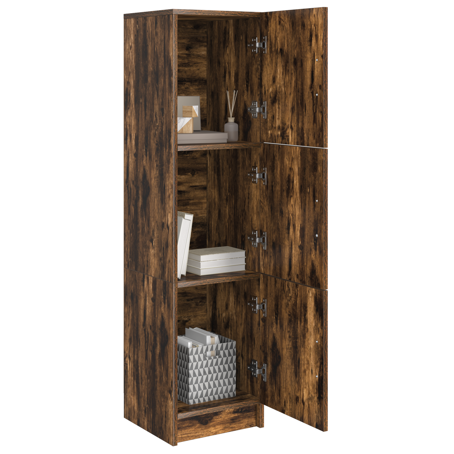 Highboard Räuchereiche 31,5 x 32 x 124 cm Holzwerkstoff