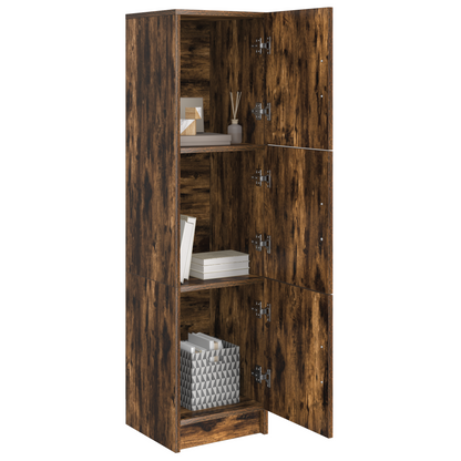 Highboard Räuchereiche 31,5 x 32 x 124 cm Holzwerkstoff