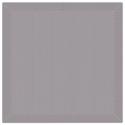 Gartentisch Hellgrau 100 x 100 x 73 cm Poly-Rattan