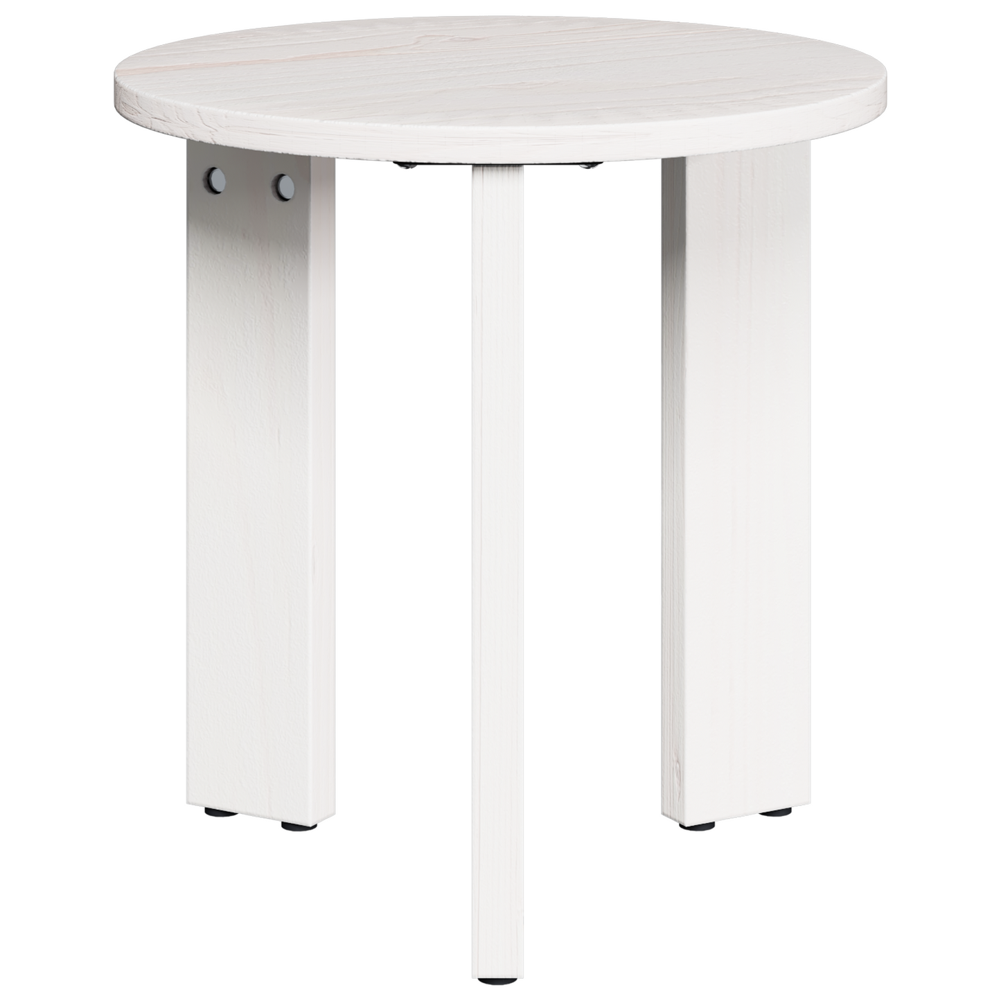 Couchtisch 3 pcs Weiß 47,5 x 47,5 x 27 cm Massivholz Kiefer