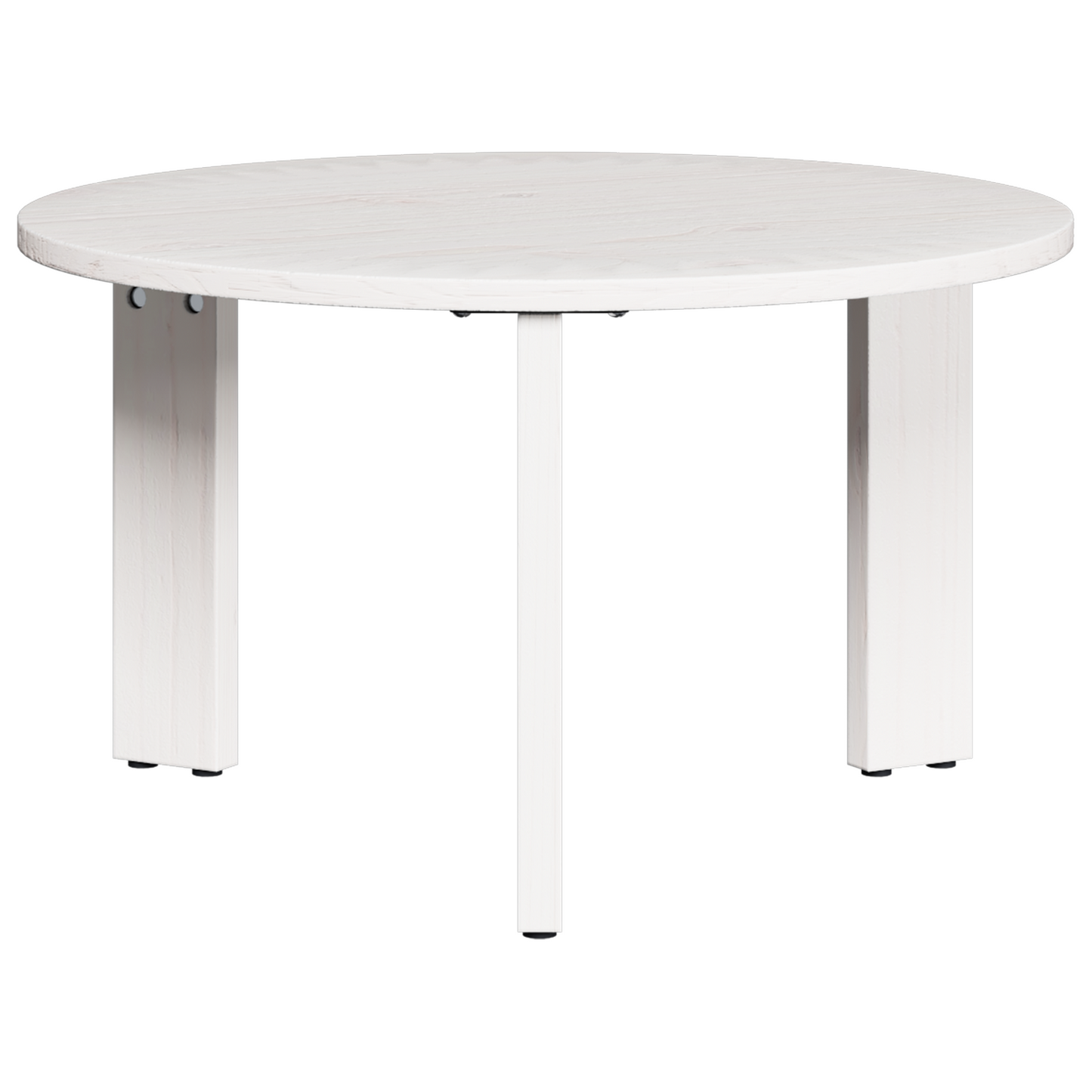 Couchtisch 3 pcs Weiß 47,5 x 47,5 x 27 cm Massivholz Kiefer