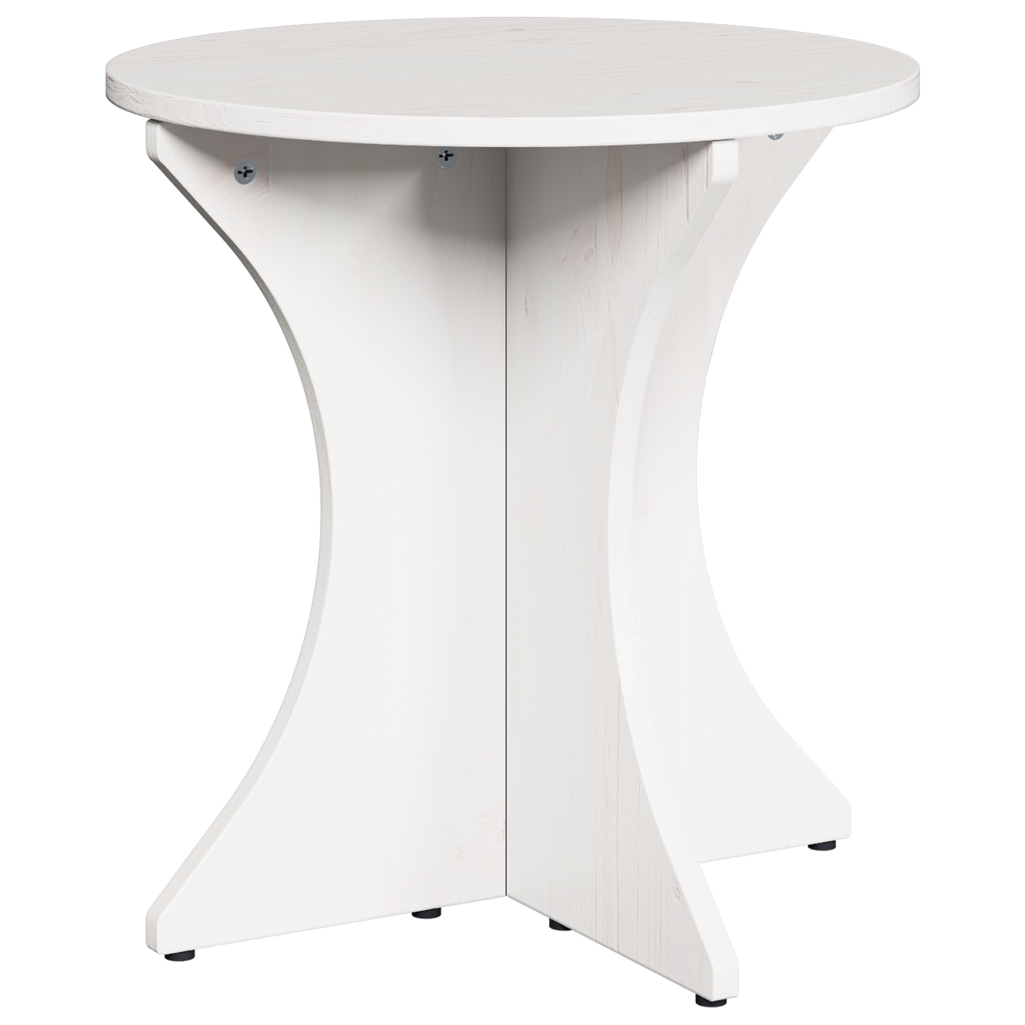 Couchtisch 2 pcs Weiß 46 x 46 x 47 cm Massivholz Kiefer