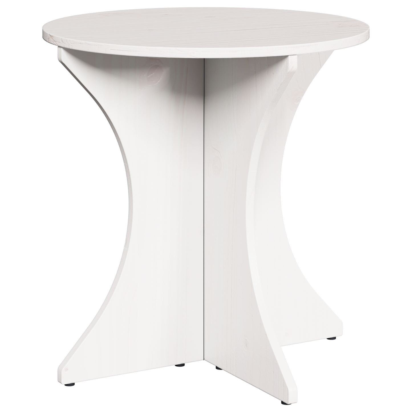 Couchtisch 3 pcs Weiß 46 x 46 x 47 cm Massivholz Kiefer