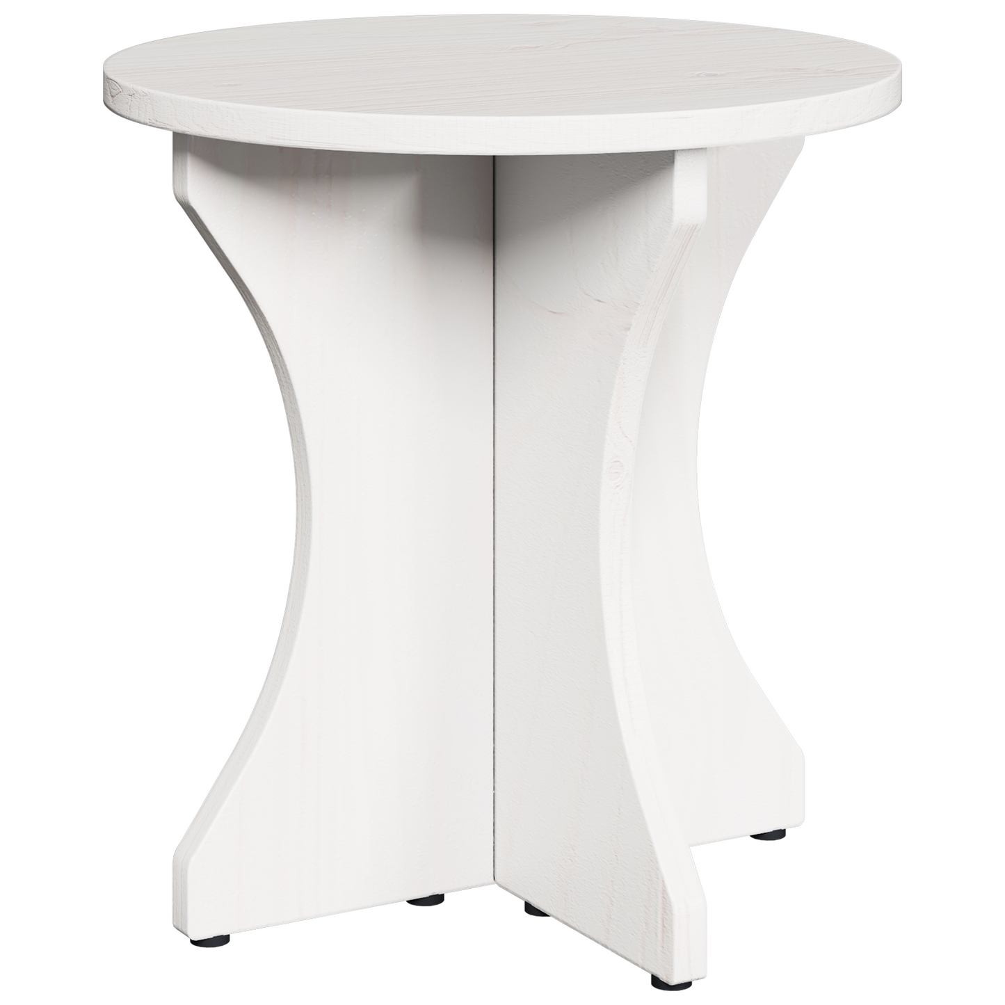 Couchtisch 3 pcs Weiß 46 x 46 x 47 cm Massivholz Kiefer
