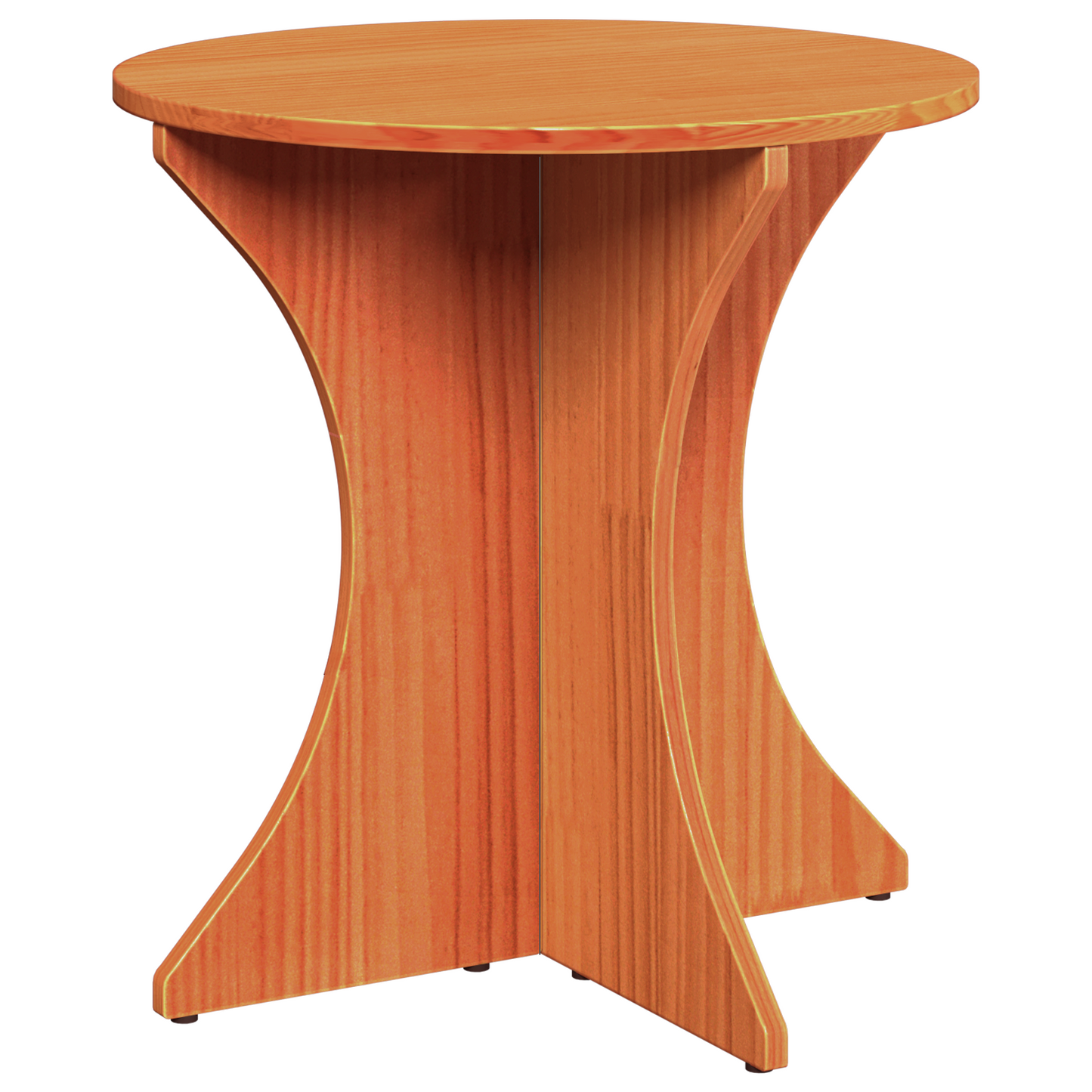 Couchtisch 3 pcs Wachsbraun 46 x 46 x 47 cm Massivholz Kiefer